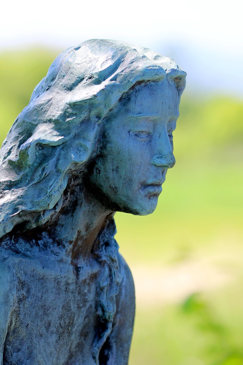 bronze statue closeup